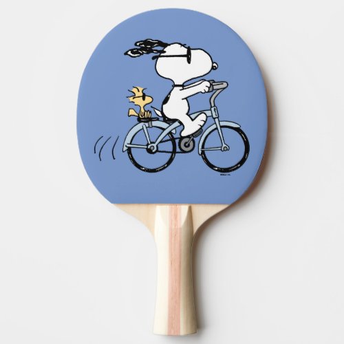 Peanuts  Snoopy  Woodstock Bicycle Ping Pong Paddle