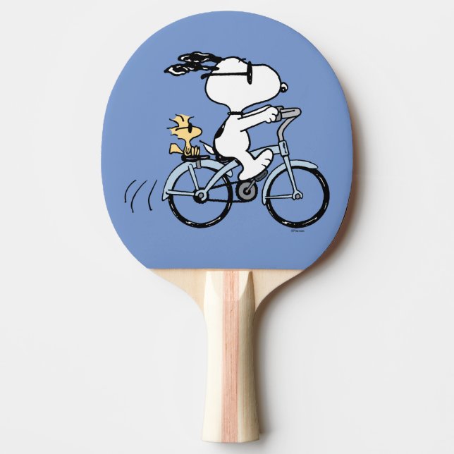 Peanuts | Snoopy & Woodstock Bicycle Ping Pong Paddle (Front)