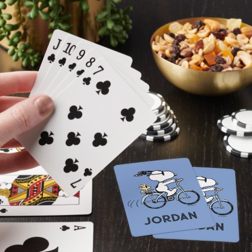 Peanuts  Snoopy  Woodstock Bicycle Poker Cards