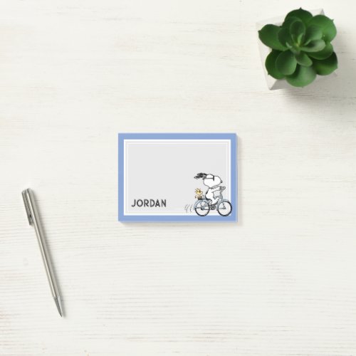 Peanuts  Snoopy  Woodstock Bicycle Post_it Notes