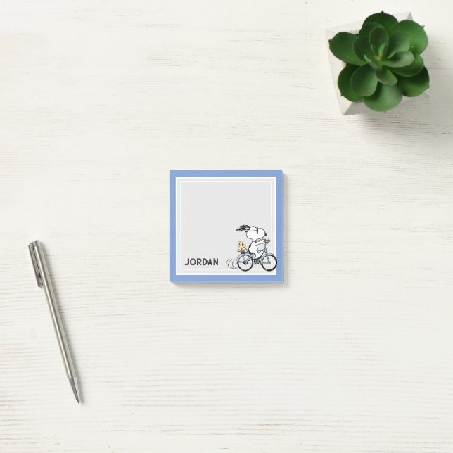 Peanuts | Snoopy & Woodstock Bicycle Post-it Notes (Office)