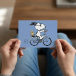 Peanuts | Snoopy &amp; Woodstock Bicycle Postcard