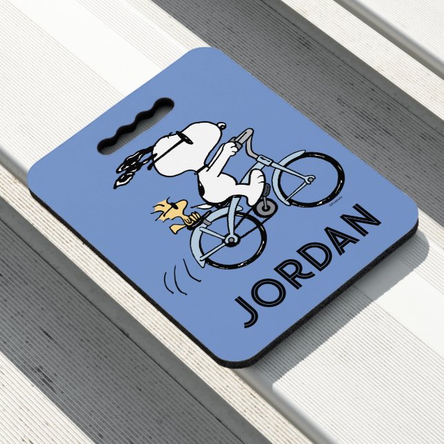 Peanuts | Snoopy & Woodstock Bicycle Seat Cushion (In Situ)