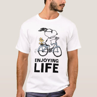 Peanuts | Snoopy & Woodstock Bicycle T-Shirt
