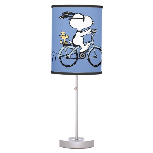 Peanuts  Snoopy  Woodstock Bicycle Table Lamp