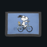 Peanuts | Snoopy & Woodstock Bicycle Trifold Wallet<br><div class="desc">Check out this awesome Peanuts design featuring Snoopy and Woodstock.</div>