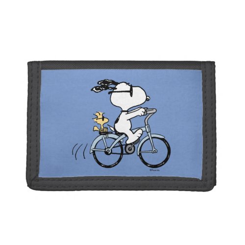 Peanuts  Snoopy  Woodstock Bicycle Trifold Wallet