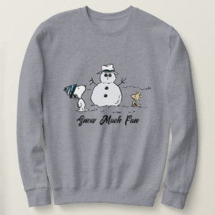 Peanuts   Snoopy & Woodstock Build A Snowman Sweatshirt