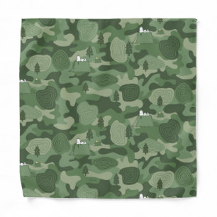 Peanuts Snoopy & Woodstock Camouflage Camp Bandana