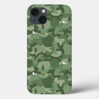 Peanuts | Snoopy & Woodstock Camouflage Camp iPhone 13 Case