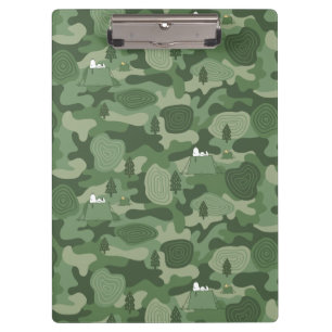 Peanuts Snoopy & Woodstock Camouflage Camp Clipboard