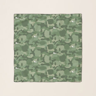 Peanuts   Snoopy & Woodstock Camouflage Camp Scarf