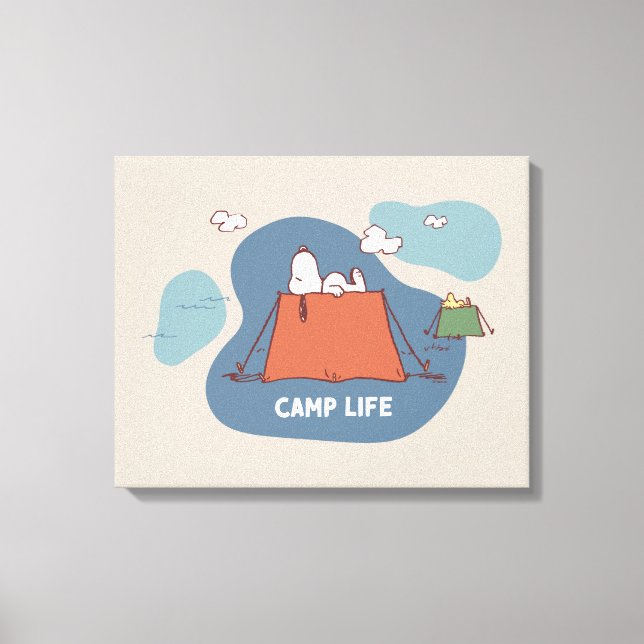 Peanuts | Snoopy & Woodstock Camp Life Canvas Print (Front)
