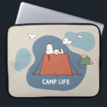 Peanuts | Snoopy & Woodstock Camp Life Laptop Sleeve<br><div class="desc">Take a look at this cute Peanuts Nestled in the Woods design featuring Snoopy and Woodstock .</div>