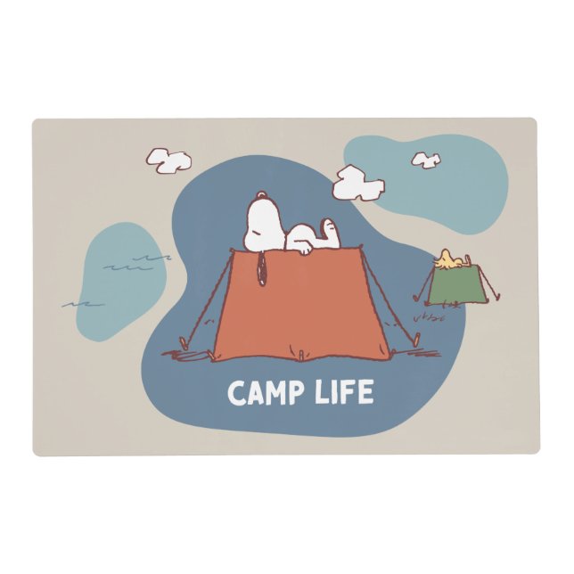 Peanuts | Snoopy & Woodstock Camp Life Placemat (Front)
