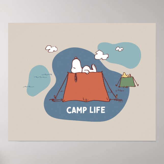 Peanuts | Snoopy & Woodstock Camp Life Poster (Front)