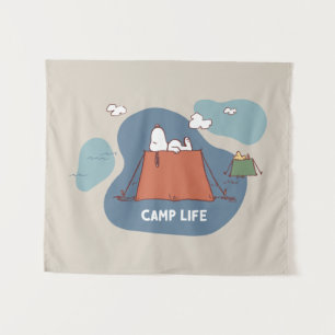 Peanuts   Snoopy & Woodstock Camp Life Tapestry