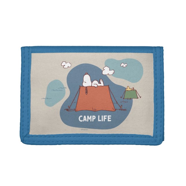 Peanuts | Snoopy & Woodstock Camp Life Trifold Wallet (Front)