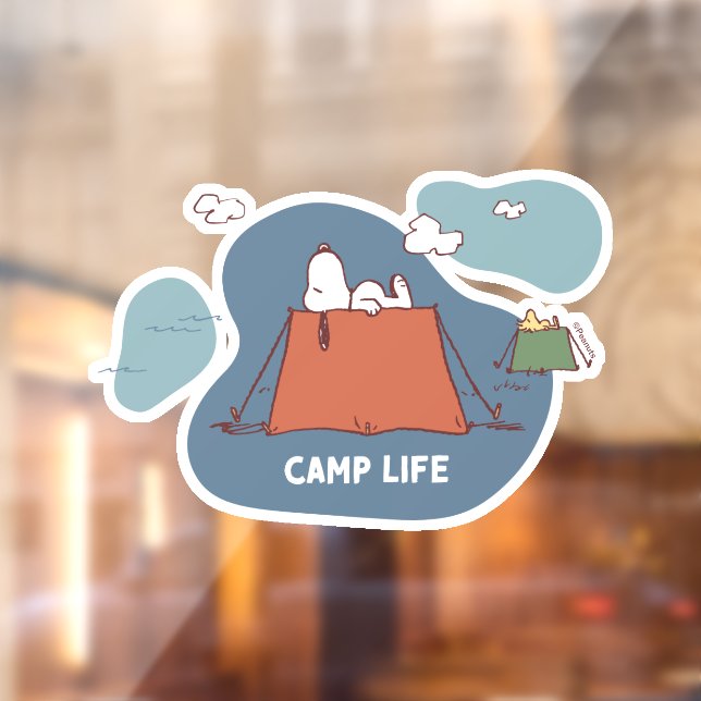 Peanuts | Snoopy & Woodstock Camp Life Window Cling (Sheet 2)