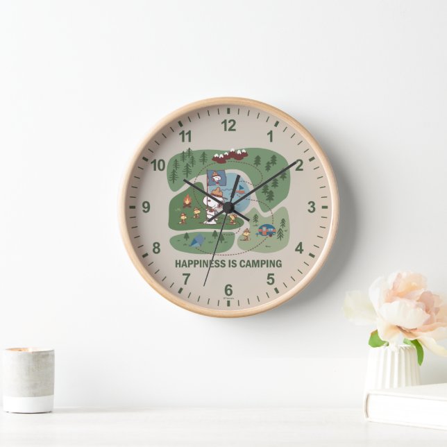 Peanuts | Snoopy & Woodstock Camp Map Clock (Home)
