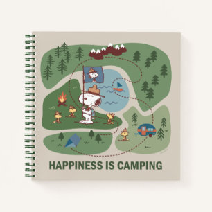 Peanuts Snoopy & Woodstock Camp Map Notebook