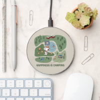Peanuts | Snoopy & Woodstock Camp Map Wireless Charger
