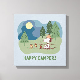 Peanuts | Snoopy &amp; Woodstock Camp Site Canvas Print