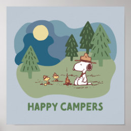 Peanuts | Snoopy &amp; Woodstock Camp Site Poster