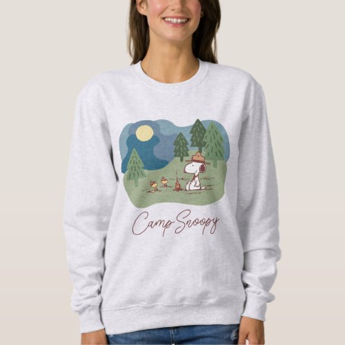 Peanuts  Snoopy  Woodstock Camp Site Sweatshirt