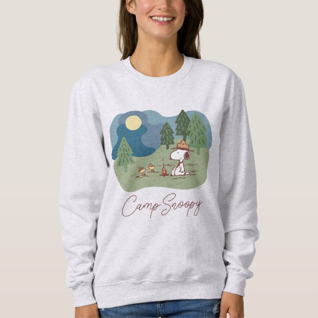 Peanuts | Snoopy & Woodstock Camp Site Sweatshirt (Front)