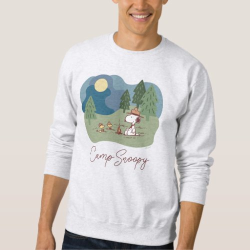 Peanuts  Snoopy  Woodstock Camp Site Sweatshirt