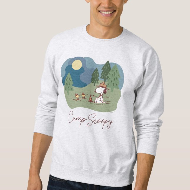 Peanuts | Snoopy & Woodstock Camp Site Sweatshirt (Front)