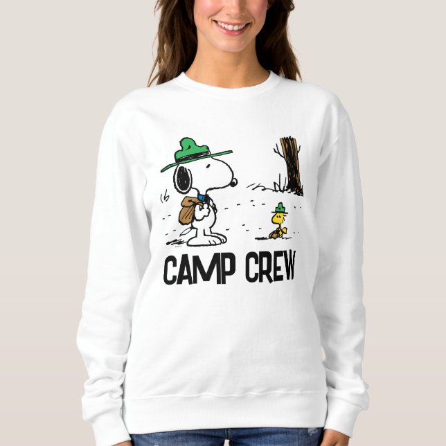 Peanuts | Snoopy & Woodstock Camping Sweatshirt (Front)