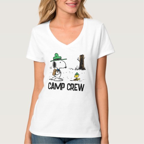 Peanuts  Snoopy  Woodstock Camping T_Shirt