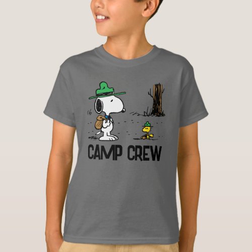 Peanuts  Snoopy  Woodstock Camping T_Shirt