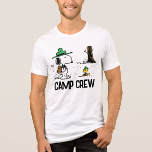 Peanuts Snoopy & Woodstock Camping Tri-Blend Shirt