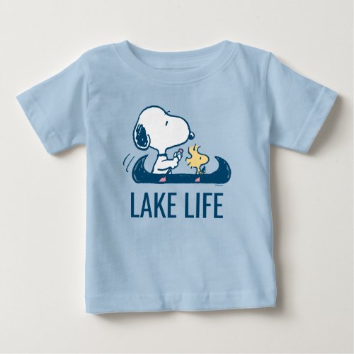 Peanuts  Snoopy  Woodstock Canoe Baby T_Shirt