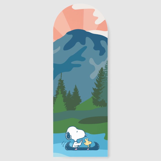 Peanuts | Snoopy & Woodstock Canoe Bookmarks (Front)
