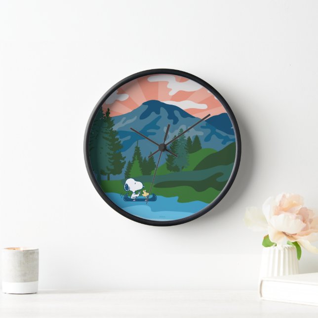 Peanuts | Snoopy & Woodstock Canoe Clock (Home)