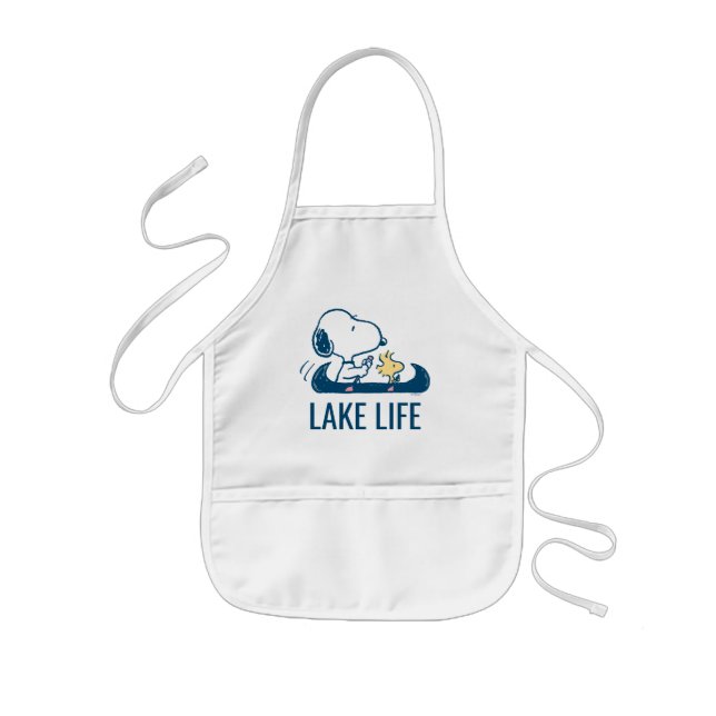 Peanuts | Snoopy & Woodstock Canoe Kids' Apron (Front)