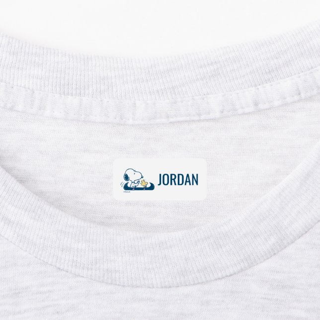 Peanuts | Snoopy & Woodstock Canoe Kids' Labels (Affixed)