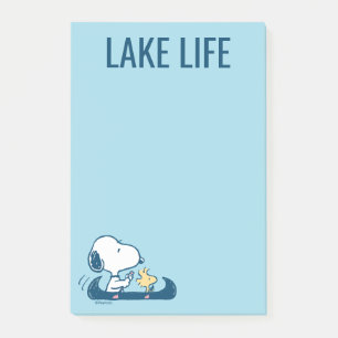 Peanuts Snoopy & Woodstock Canoe Post-it Notes