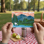 Peanuts | Snoopy & Woodstock Canoe Postcard<br><div class="desc">Embark on a charming adventure with this postcard featuring Snoopy and Woodstock paddling together in a canoe. Perfect for sharing cheerful notes,  invitations,  or as a collectible,  this whimsical design captures the playful spirit of the Peanuts gang.</div>