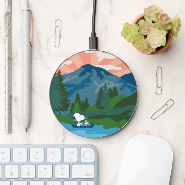 Peanuts | Snoopy & Woodstock Canoe Wireless Charger (Desk)