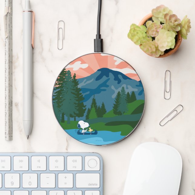 Peanuts | Snoopy & Woodstock Canoe Wireless Charger (Desk)