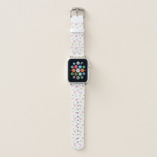 Peanuts   Snoopy & Woodstock Cherry Pattern Apple Watch Band