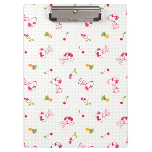 Peanuts Snoopy & Woodstock Cherry Pattern Clipboard