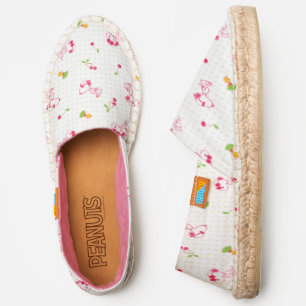 Peanuts Snoopy & Woodstock Cherry Pattern Espadrilles