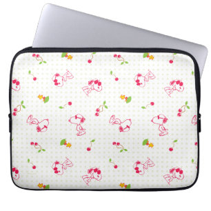 Peanuts Snoopy & Woodstock Cherry Pattern Laptop Sleeve