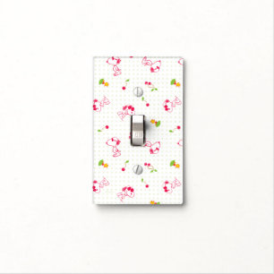 Peanuts   Snoopy & Woodstock Cherry Pattern Light Switch Cover